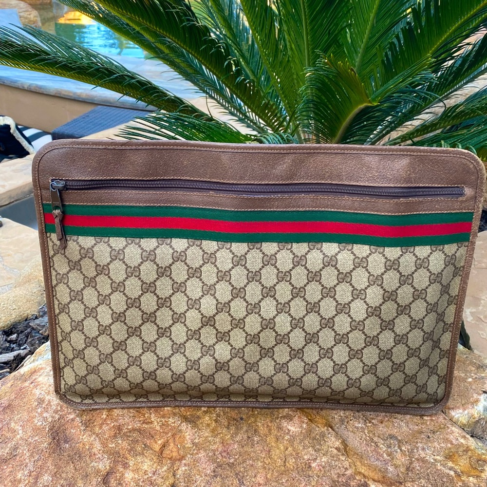 Get to work ! Rare GUCCI document/laptop  bag large envelope  clutch